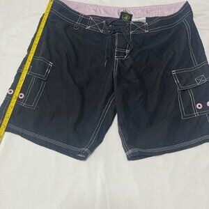 Body Glove, Board Shorts, Black with Pink Trim, Quick Dry, Junior Size 5